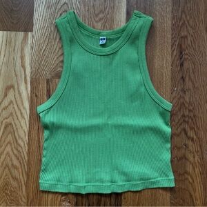 Uniqlo ribbed crop tank